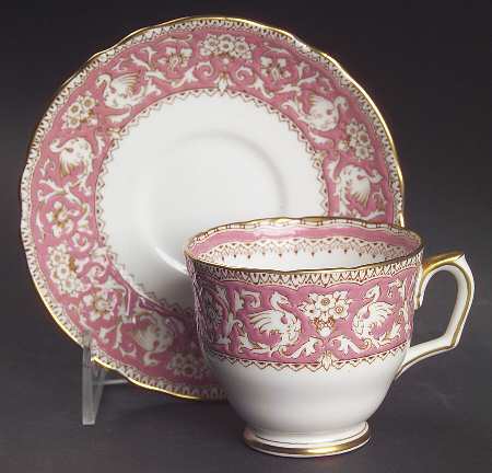 Ellesmere Pink Footed Cup & Saucer Set