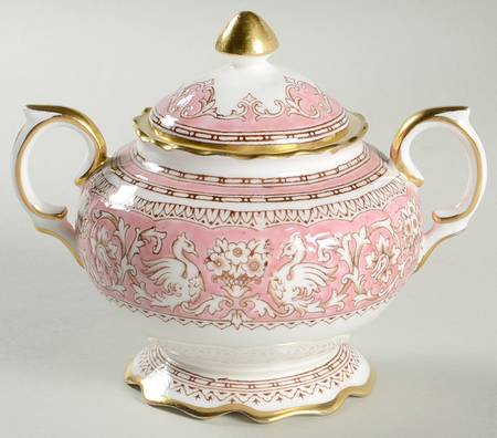 Ellesmere Pink Sugar Bowl & Lid