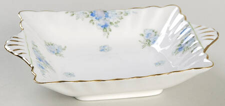 Forget Me Not Small Square Sweet Meat Dish
