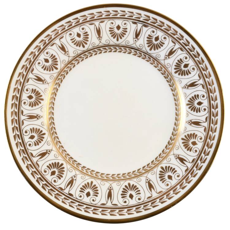 Gold Victoria Bread & Butter Plate