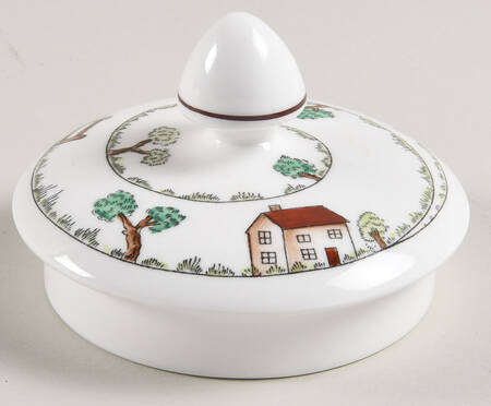 Hunting Scene Lid for Teapot