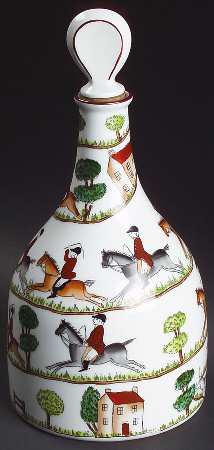 Hunting Scene Decanter and Stopper