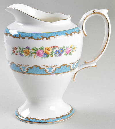 Lyric Tunis Blue (Embossed Line Rim) 24 Oz Pitcher