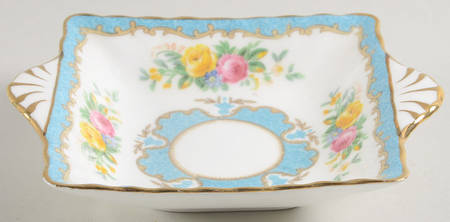 Lyric Tunis Blue (Embossed Line Rim) 5" Square Sweet Meat