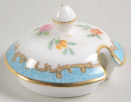 Lyric Tunis Blue (Embossed Line Rim) Lid for Mustard Jar