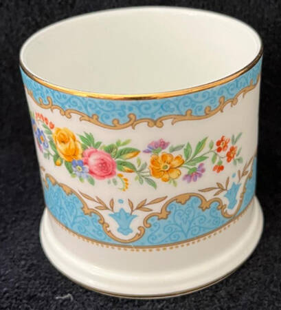 Lyric Tunis Blue (Embossed Line Rim) Mustard Jar No Lid