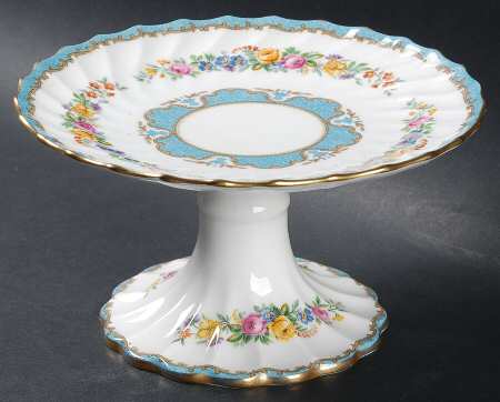 Lyric Tunis Blue (Embossed Line Rim) Small Compote
