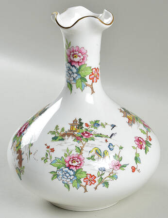 Pagoda High Vase (Bulbous) by Crown Staffordshire
