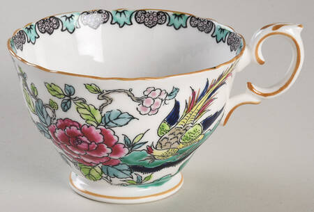 Rock Bird Footed Cup by Crown Staffordshire