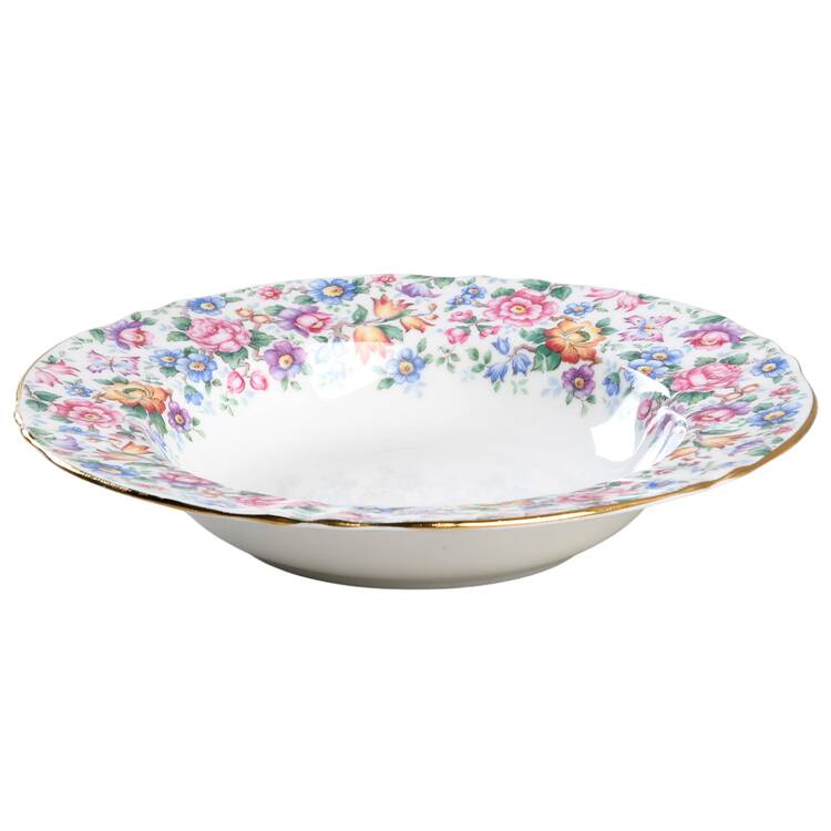 Springtime (Scalloped, Embossed) Rim Soup Bowl
