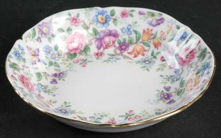 Springtime (Scalloped, Embossed) Fruit/Dessert (Sauce) Bowl