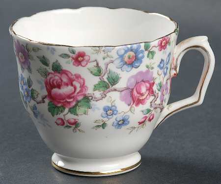 Springtime (Scalloped, Embossed) Footed Cup