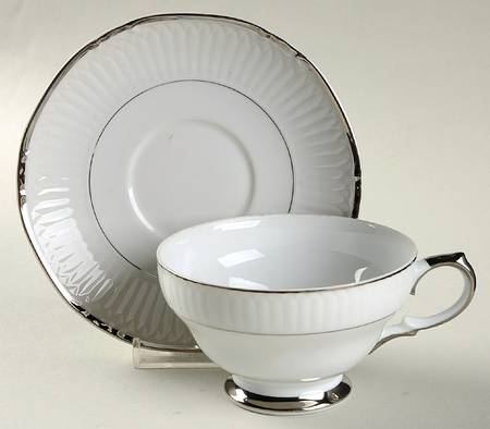 Elegance Footed Cup & Saucer Set