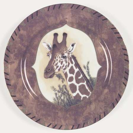 African Portraits Salad/Dessert Plate