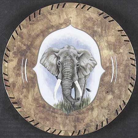 African Portraits Salad/Dessert Plate