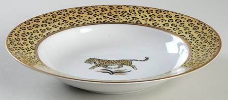 Amazonian Jaguar Large Rim Soup Bowl