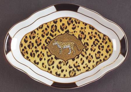 Amazonian Jaguar Large Leaf Dish