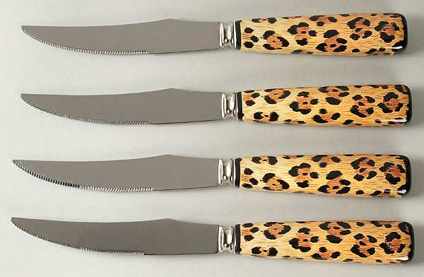 Amazonian Jaguar Individual Steak Knive - Set of 4