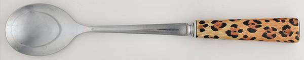 Amazonian Jaguar Salad Serving Spoon with Stainless Bowl