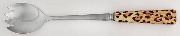 Amazonian Jaguar Salad Serving Fork with Stainless Prongs