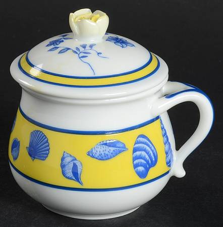 Costa Azzurra 2 Pc Pot de Creme w/Lid & Base