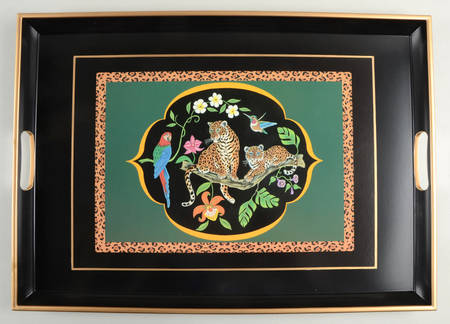 Jaguar Jungle 21" Rectangular Tray