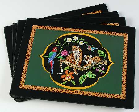 Jaguar Jungle Placemat Set - Set of 4