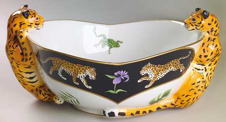 Jaguar Jungle Sculptured Vegetable Bowl