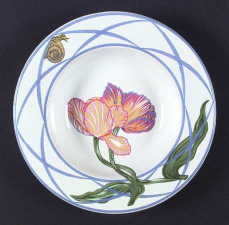 Jardin Des Tulipes Rim Soup Bowl