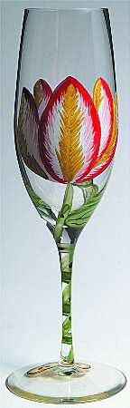Jardin Des Tulipes Glassware Champagne Flute