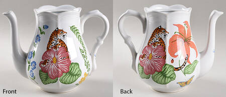 Jungle Flowers Coffee Pot No Lid