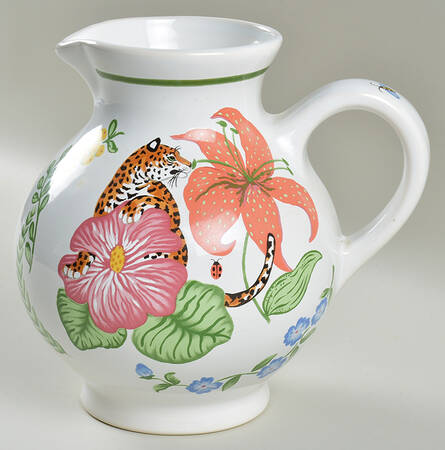 Jungle Flowers 80 Oz Pitcher