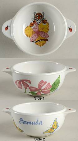 Jungle Flowers Child's Bowl
