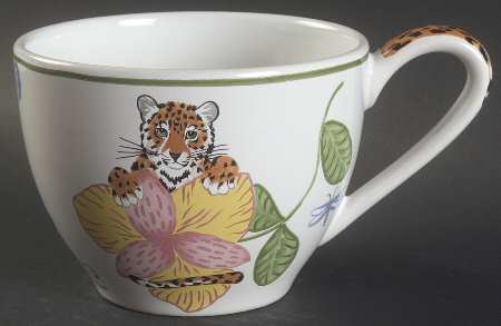 Jungle Flowers Breakfast Cup
