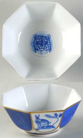 Leopard Lazuli 5" Octagonal Vegetable Bowl