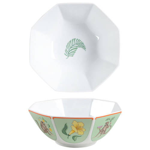 Monkey Business 8" Octagonal Vegetable Bowl