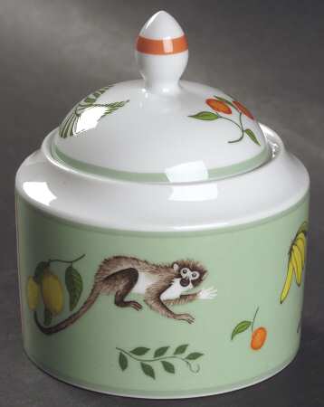 Monkey Business Sugar Bowl & Lid
