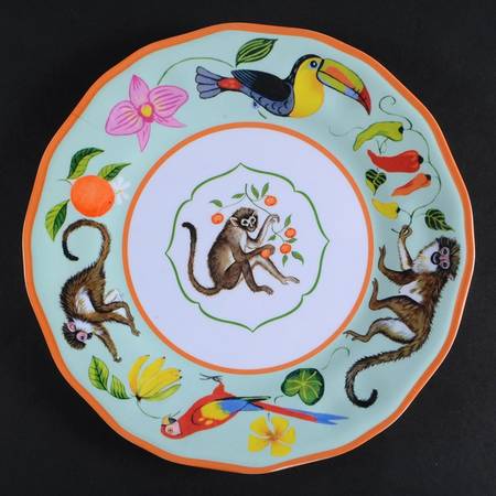 Monkey Business Melamine Salad Plate