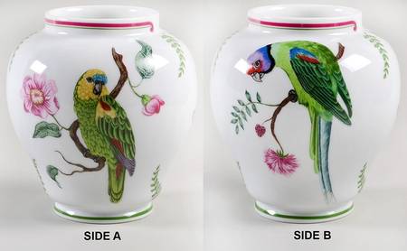 Parrots of Paradise Ginger Vase