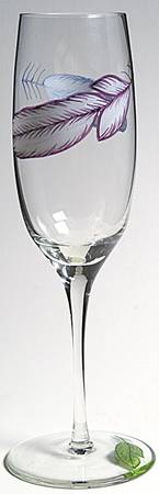 Parrots of Paradise Glassware Champagne Flute