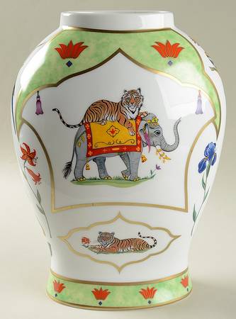 Tiger Raj Large Ginger Jar No Lid