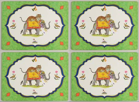 Tiger Raj Corkboard Placemat - Set of 4