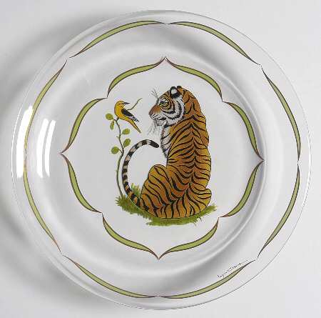 Tiger Raj Glassware Canape Plate