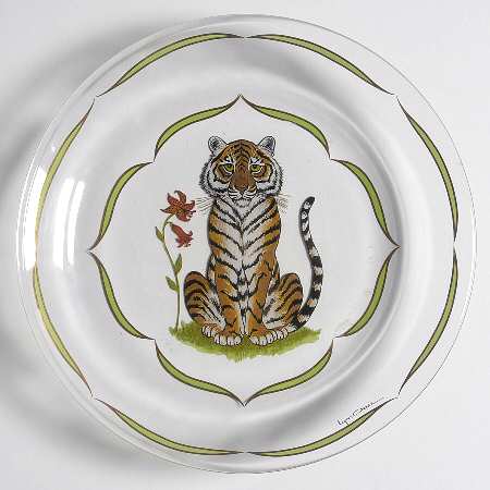 Tiger Raj Glassware Canape Plate