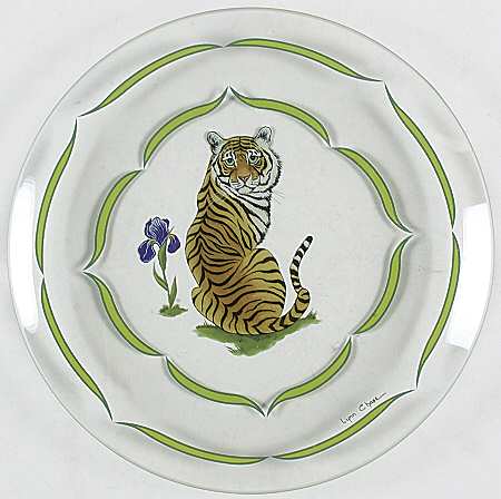 Tiger Raj Glassware Dessert Plate