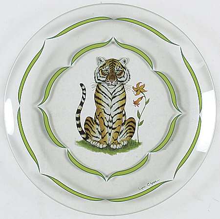 Tiger Raj Glassware Dessert Plate