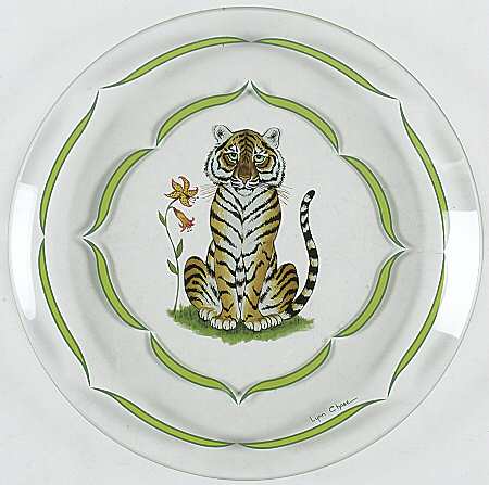 Tiger Raj Glassware Dessert Plate