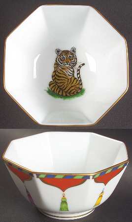Tiger Raj 5" Octagonal Vegetable Bowl