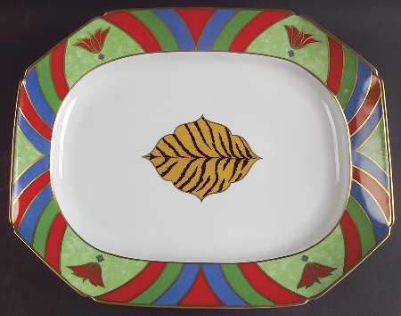Tiger Raj 15" Oval Serving Platter