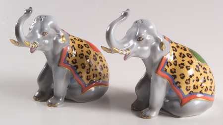 Tiger Raj Figural Salt & Pepper Set